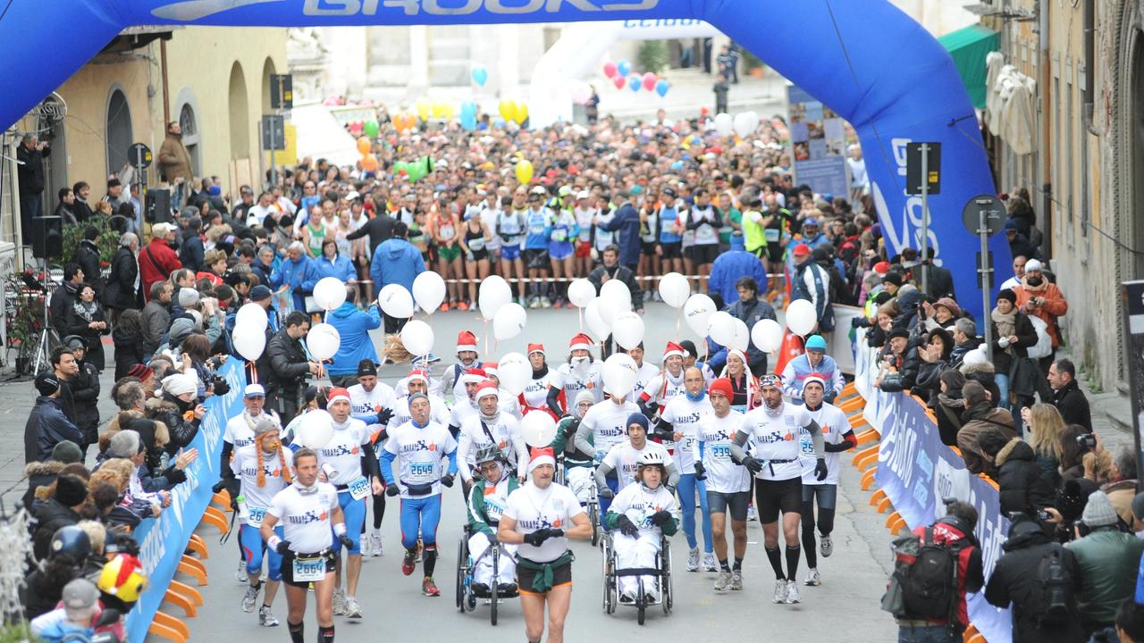 Un'edizione della Pisamarathon