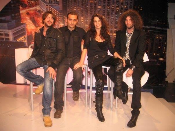 La band degli Afo4, a destra Marco e Irene Mezzacapo