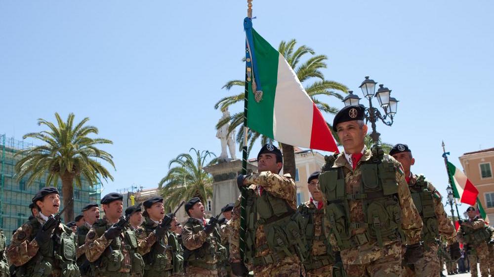 Militari della Brigata Sassari al rientro da una missione internazionale