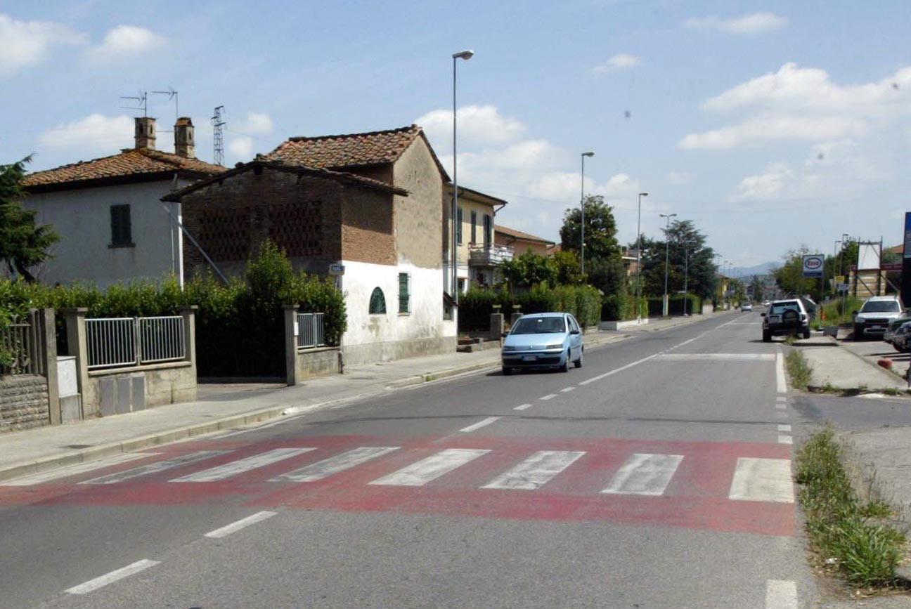 Via Provinciale Fiorentina dove è avvenuta l'aggressione