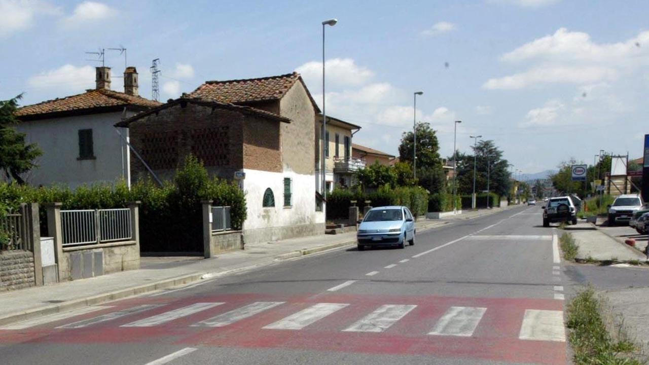 Via Provinciale Fiorentina dove è avvenuta l'aggressione