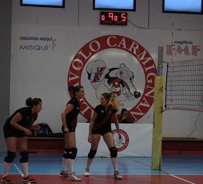 Il Carmignano durante un'azione di gioco