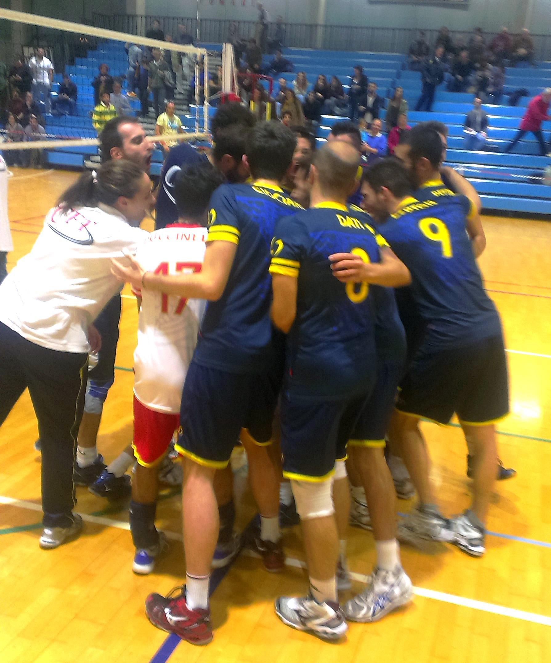 L'esultanza del Cft Cus Pisa Migliarino