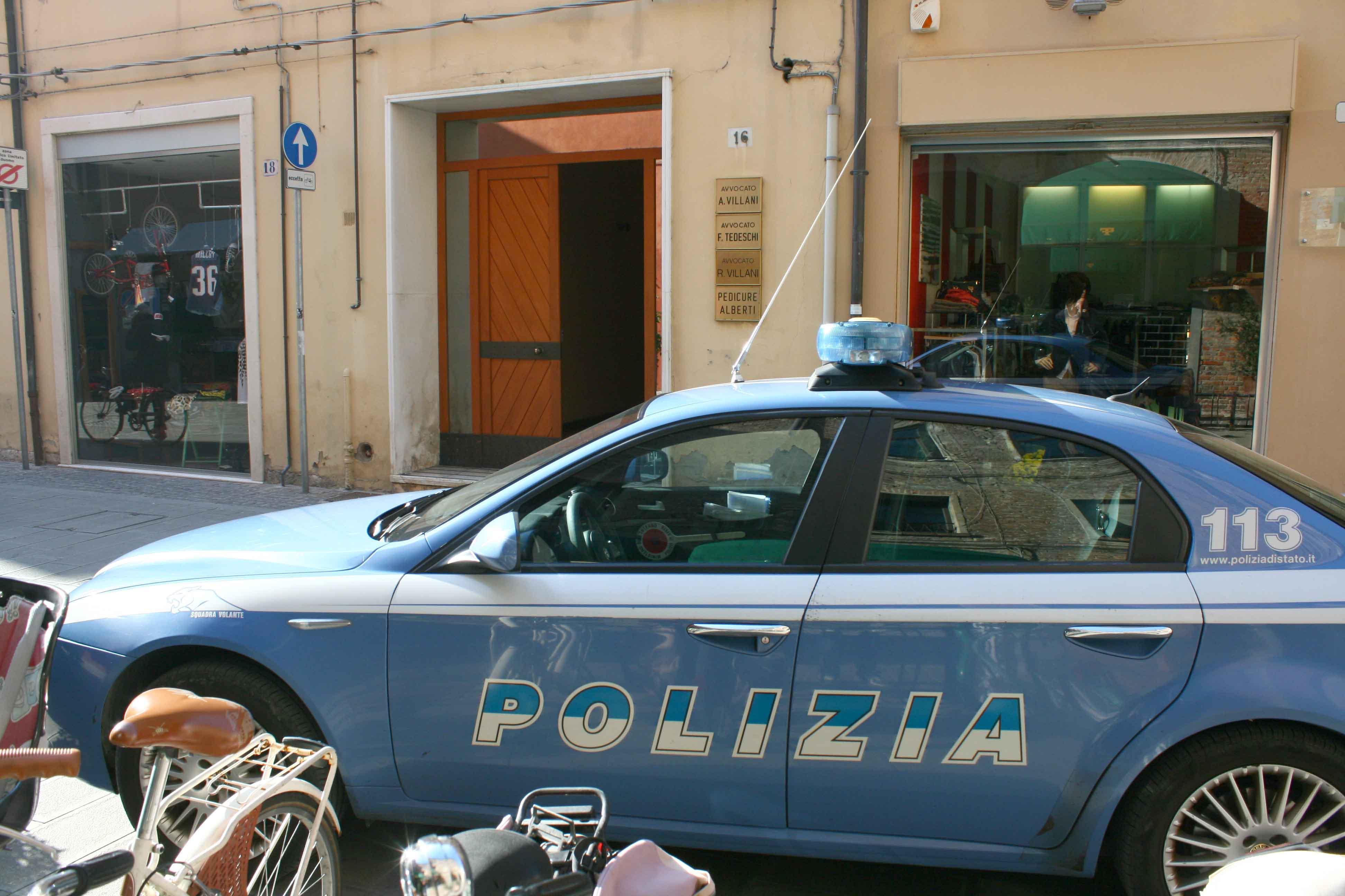La polizia interviene sulla rapina