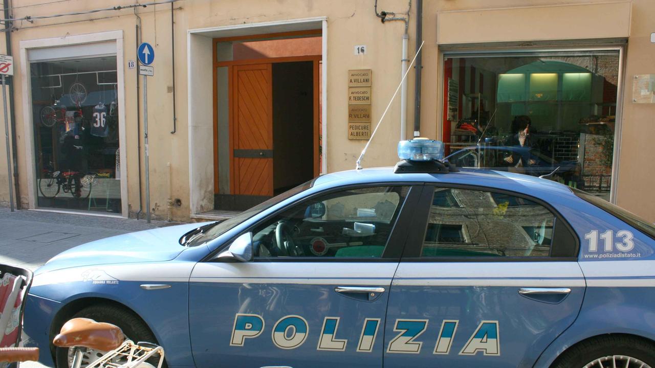 La polizia interviene sulla rapina