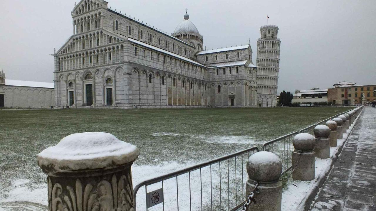 Piazza del Duomo dopo una nevicata