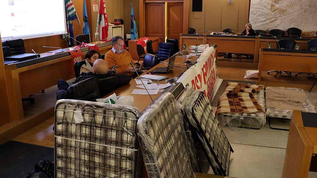 Provincia, la sala della Resistenza occupata