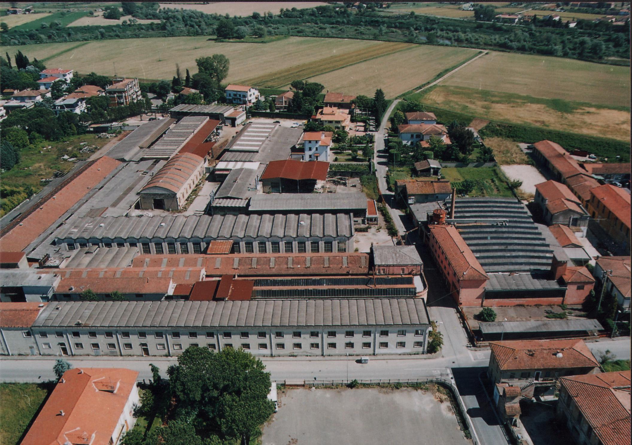 Un veduta aerea delle ex Gozzini