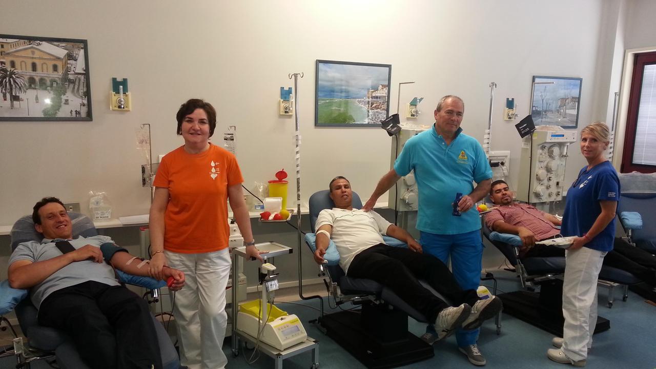 Donatori al centro trasfusionale di Cecina