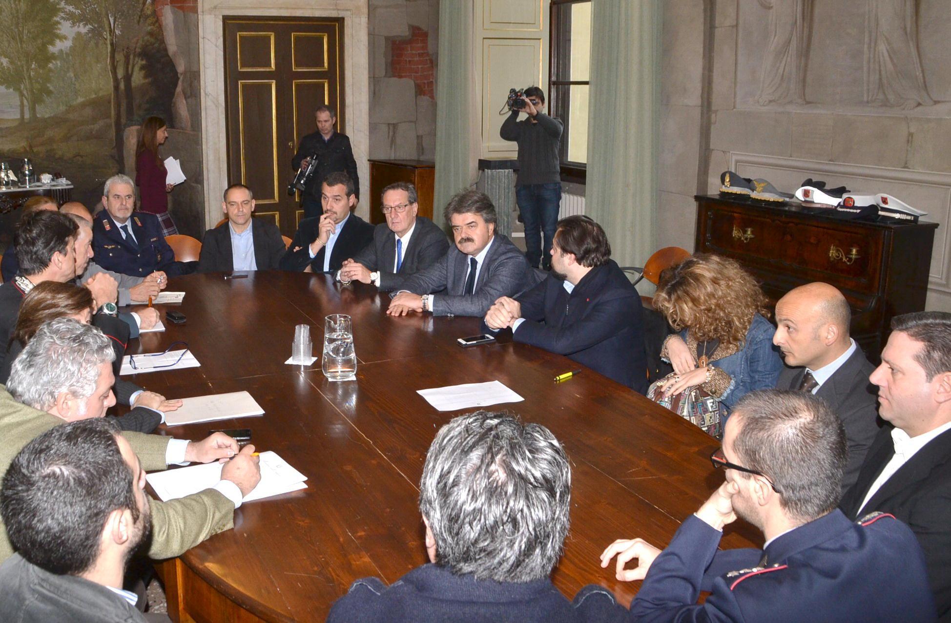 La riunione del comitato di ordine e sicurezza pubblica in Prefettura 