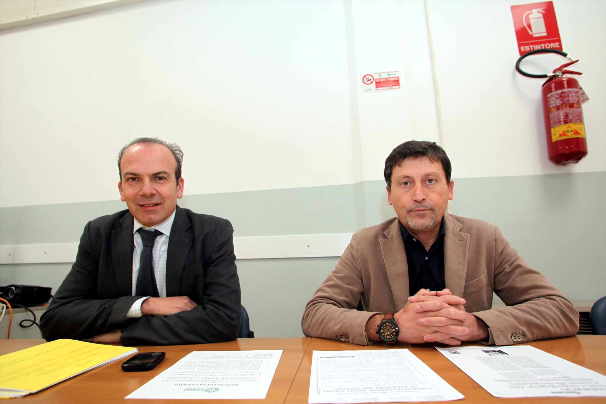 A sinistra Enzo Nigi e a destra Lapo Cantini 