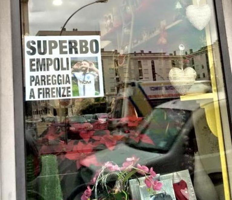 L’eco del derby finisce... in vetrina