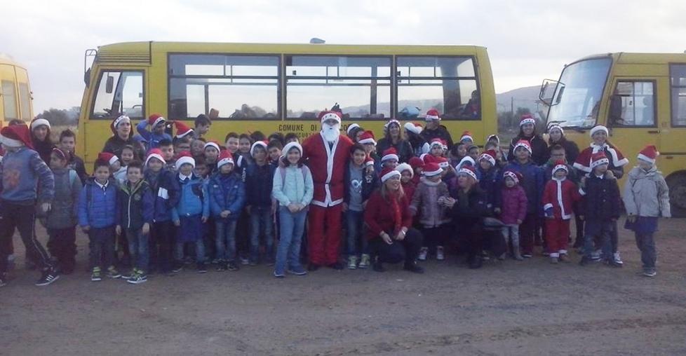 Siniscola, Babbo Natale con lo scuolabus