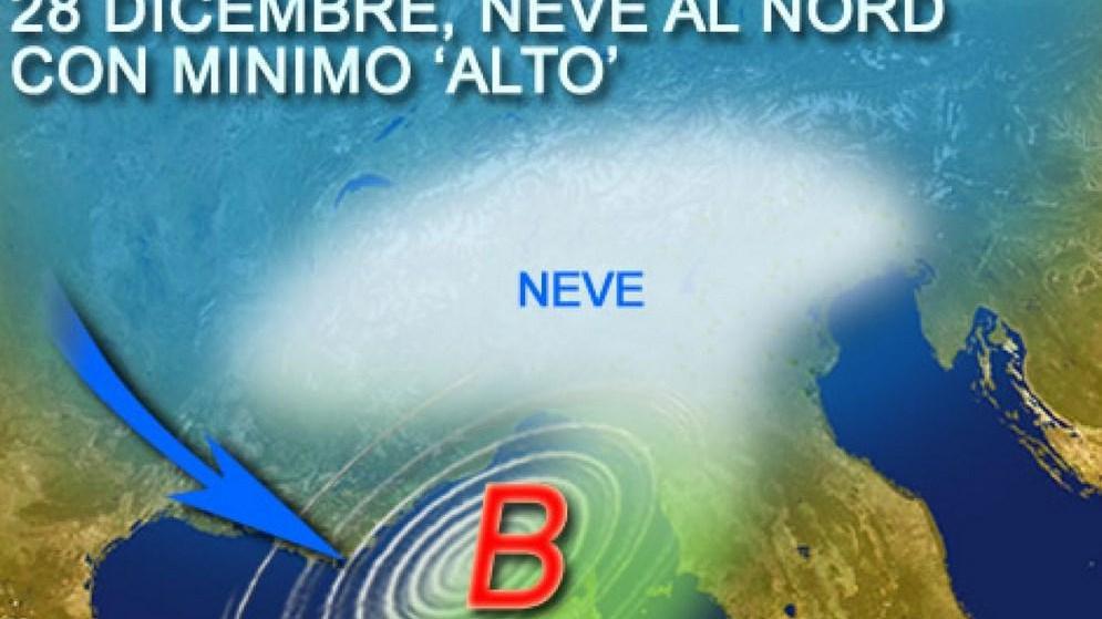 Tutto confermato, tra domani e domenica possibili nevicate