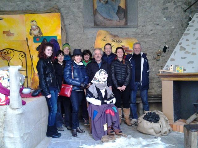 La Casa della Befana a Cutigliano con gli organizzatori