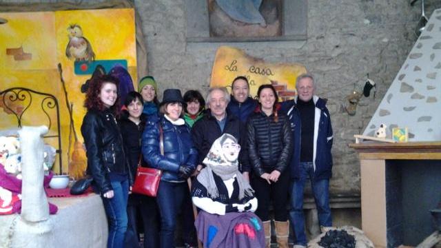 La Casa della Befana a Cutigliano con gli organizzatori