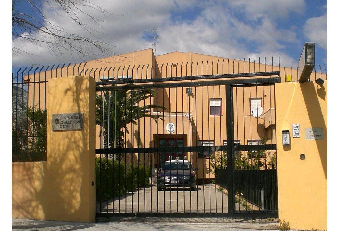 La caserma dei carabinieri di Orosei