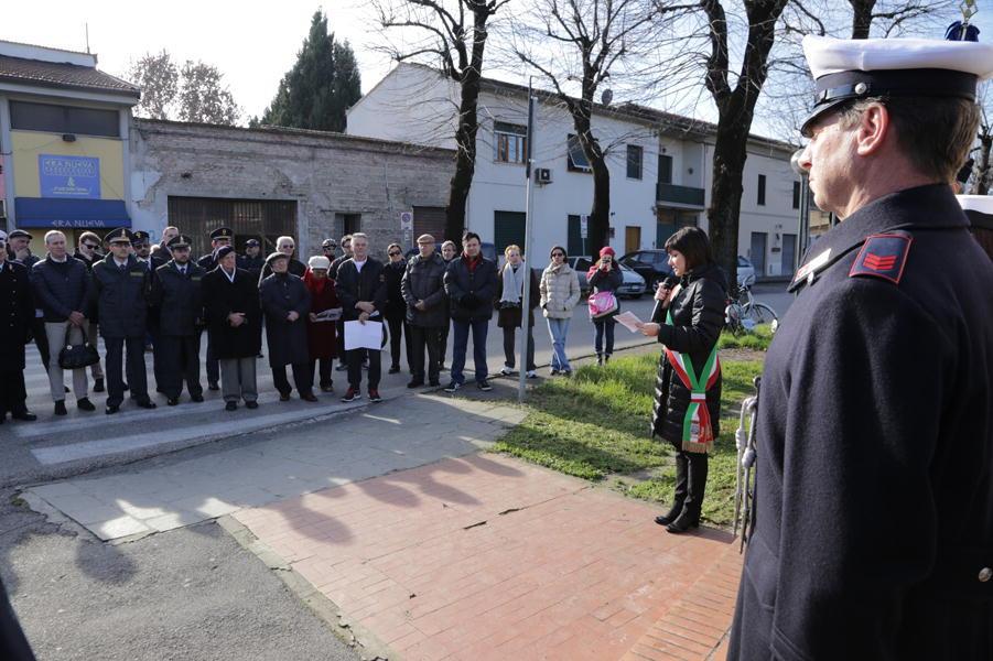 Un momento della commemorazione