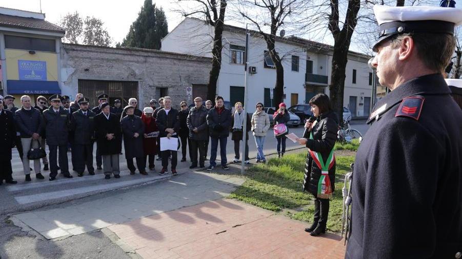 Un momento della commemorazione