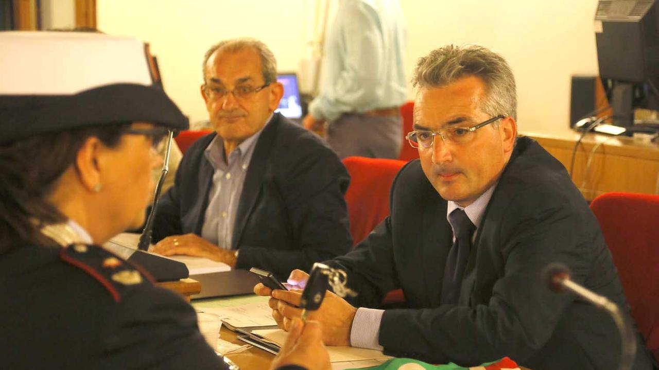 Il sindaco Sergio Di Maio e il vicesindaco Franco Marchetti in consiglio comunale