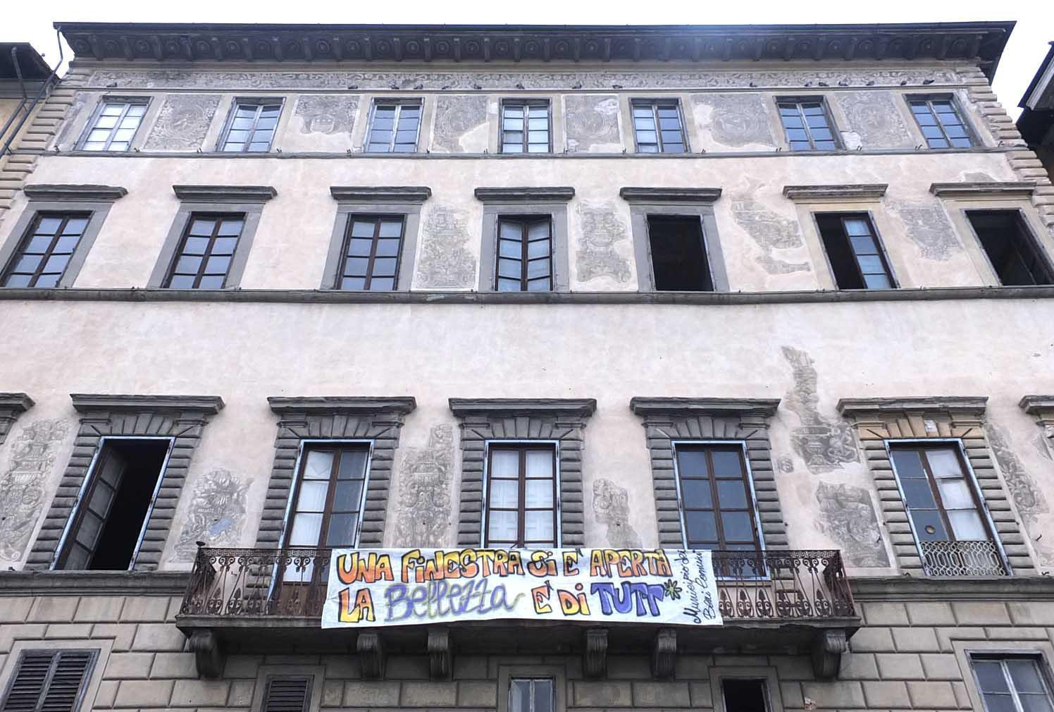 Palazzo Boyl quando era stato occupato