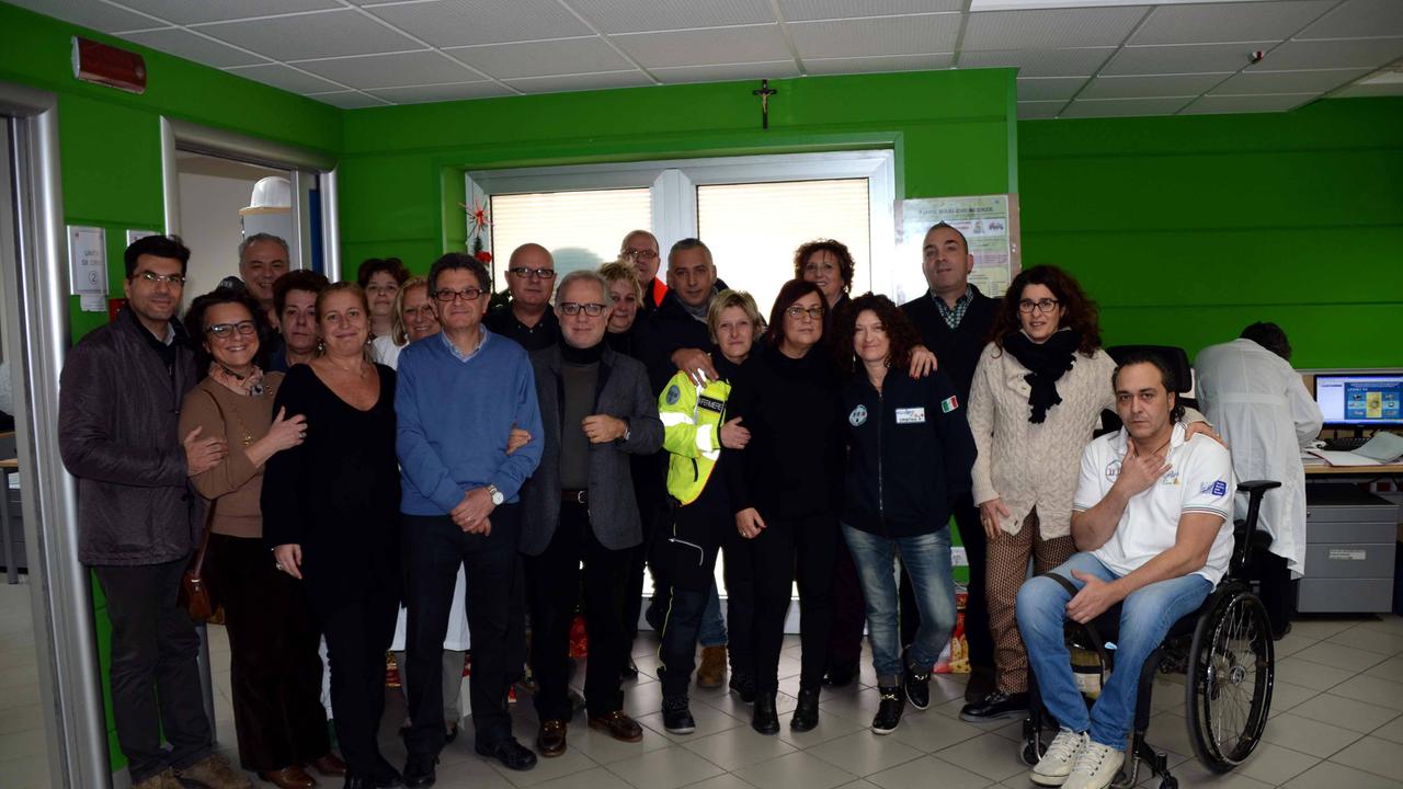 Festa alla centrale del 118 di Pisa