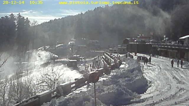 Le prime immagini delle piste innevate (dalla pagina www.abetonecam.com)