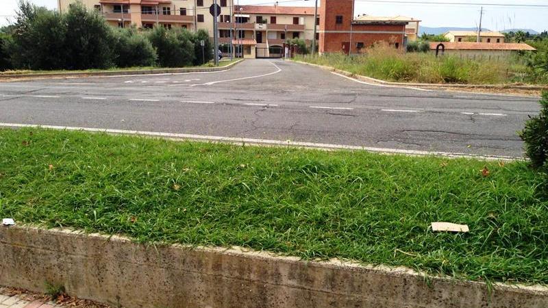 La strada di accesso al residence Pulledraia
