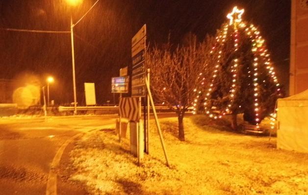 Arrivano freddo e gelo Neve nell’Alto Ferrarese 