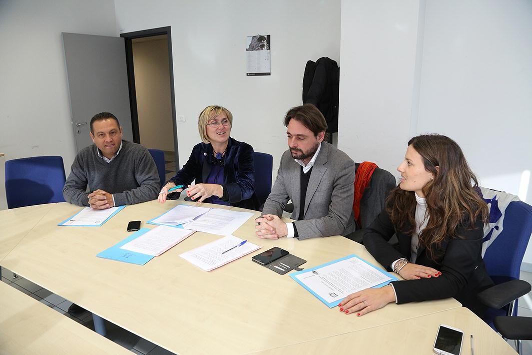 Da sinistra Gabriele Morotti, Monica Piovi, Giulio Mangani e Giulia Pippucci