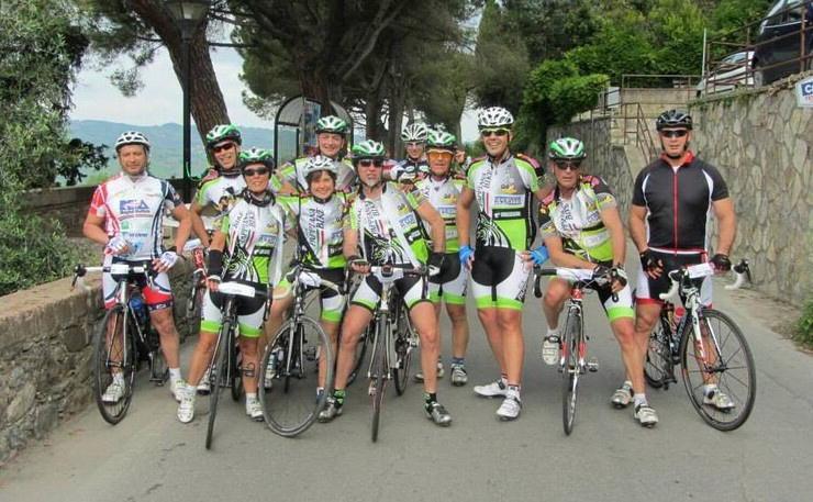 Un gruppo di ciclisti del Pappiana Bike