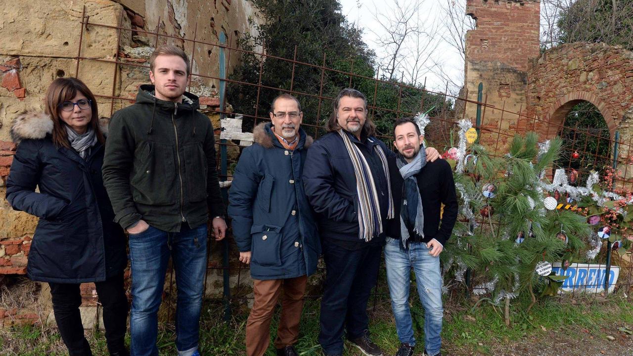 I giornalisti del Tirreno a Toiano