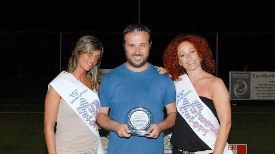 Mister Tamburini durante una premiazione