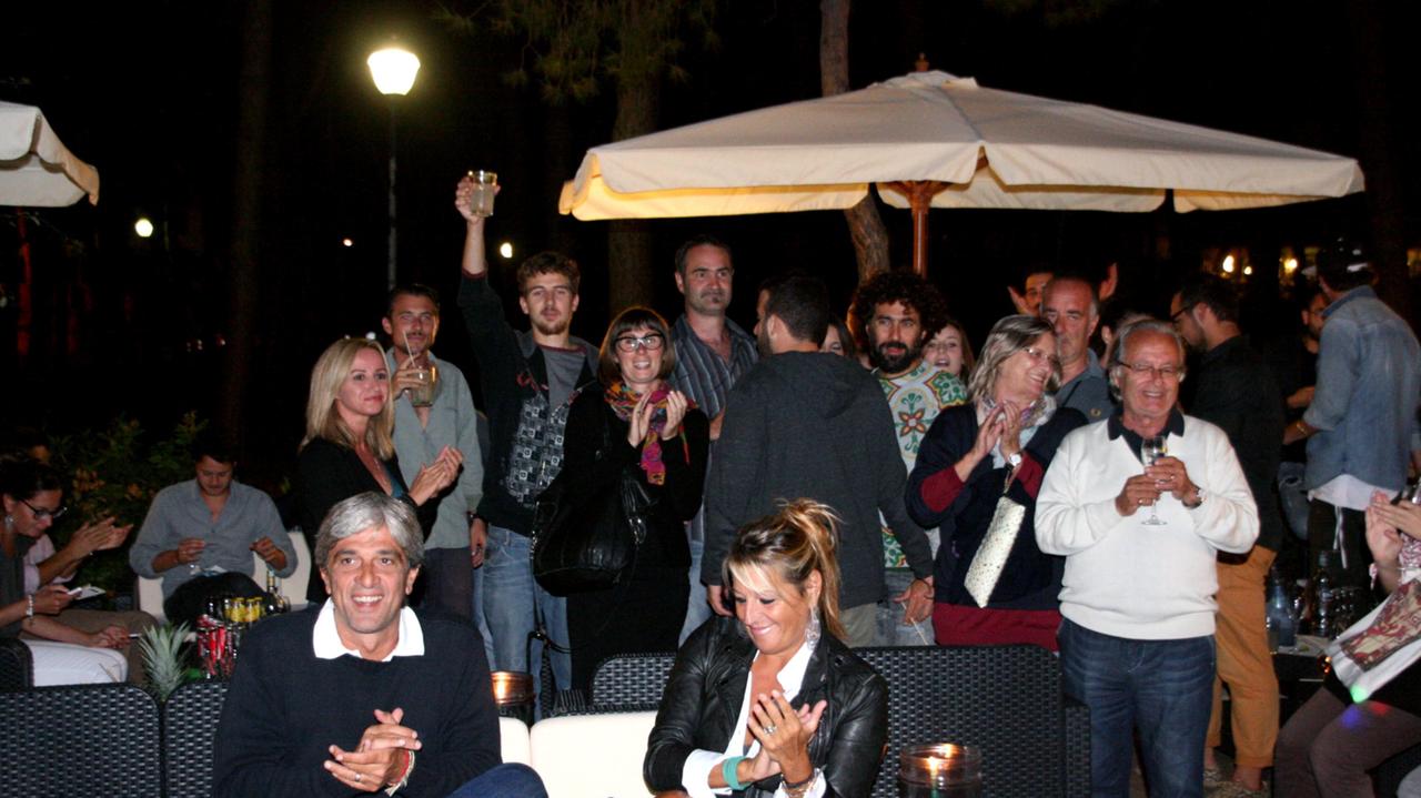 Il set del film Gran finale girato a Castiglioncello