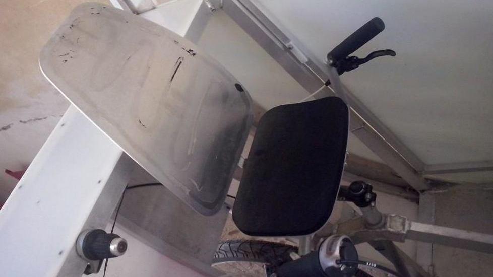 Danneggiata la Ebike nel cortile