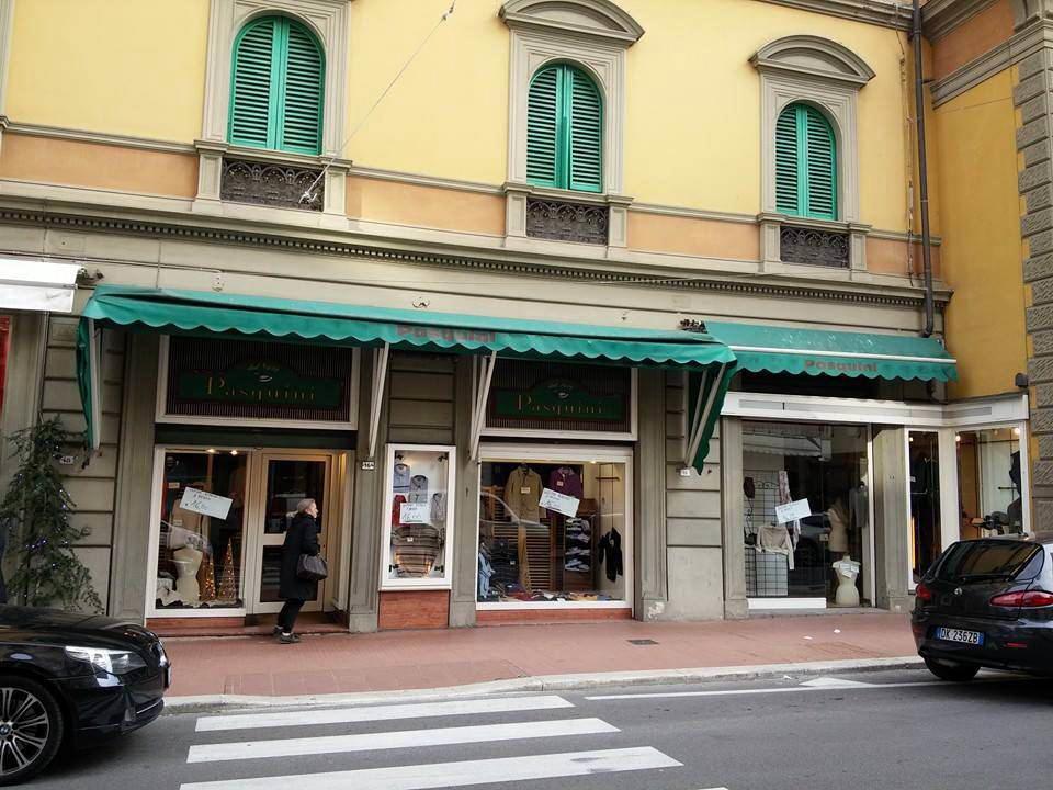 Il negozio di abbigliamento Pasquini in corso Roma