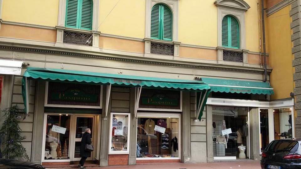 Il negozio di abbigliamento Pasquini in corso Roma