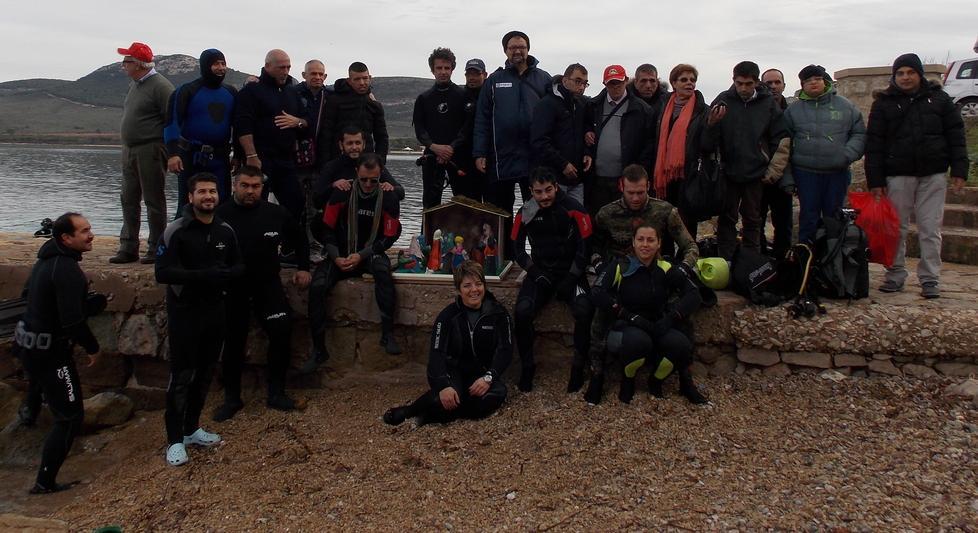 Il presepe subacqueo realizzato dai ragazzi della Gena