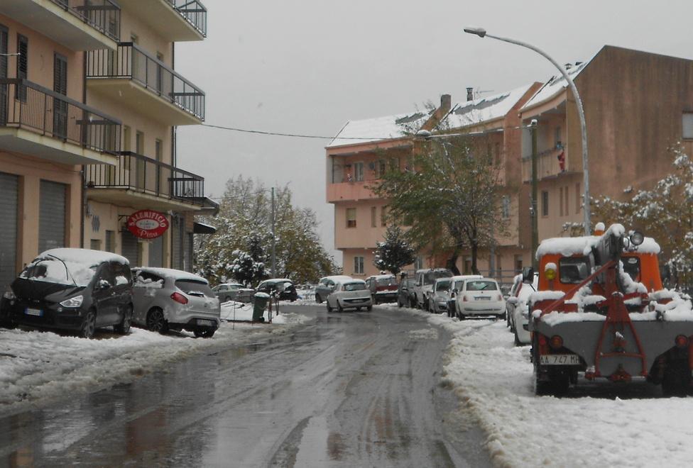 San Silvestro col gelo: -7 in agro di Fonni 