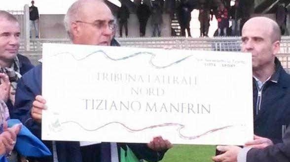 A San Benedetto tribuna intitolata a Manfrin