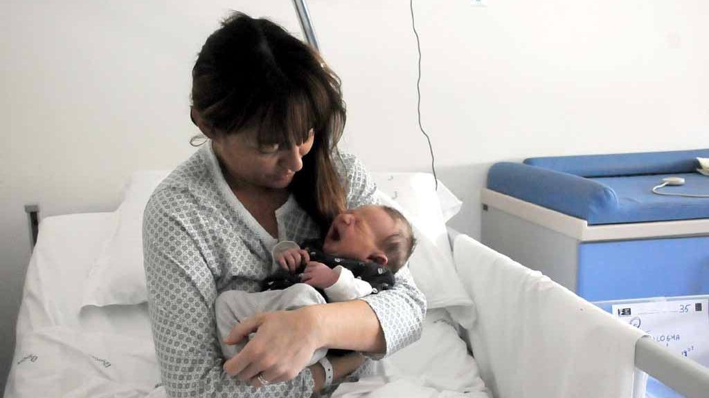 Il piccolo Nicolò Bologna, ultimo nato del 2014