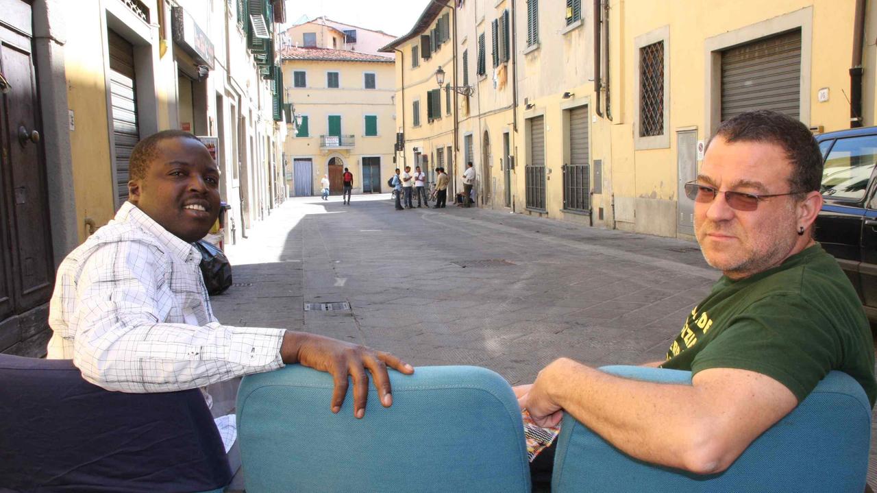 Paolo Massenzi e Kalilou Camara Mali allo SpaziOpen di via Cironi