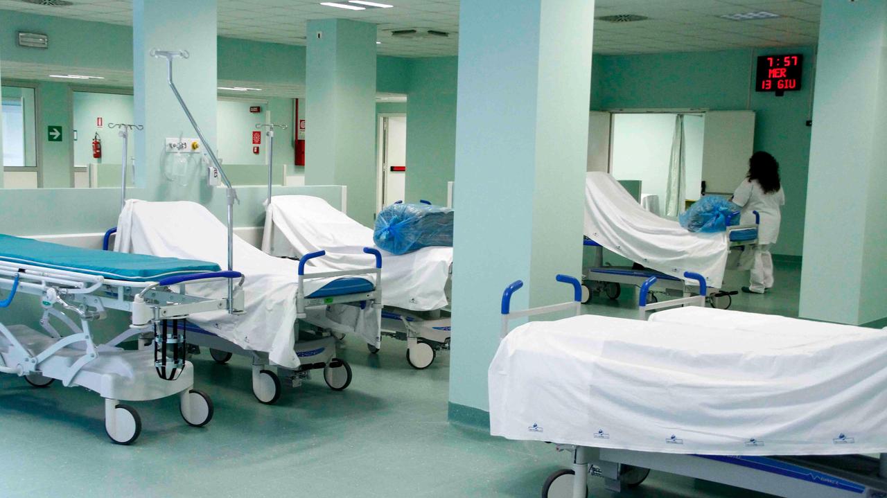 L'interno del pronto soccorso a Cona
