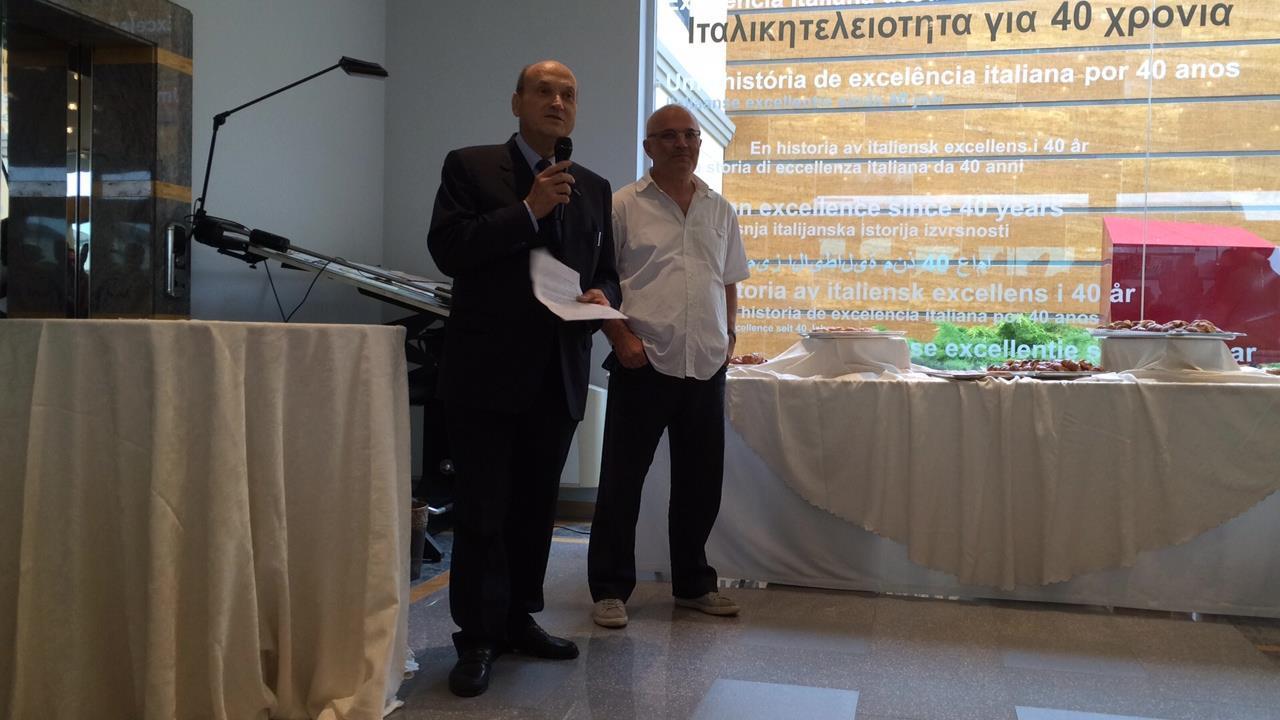 Paolo Bellandi durante un evento della Fapim
