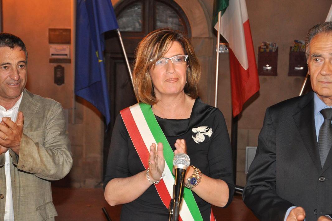 La sindaca Sandra Scarpellini