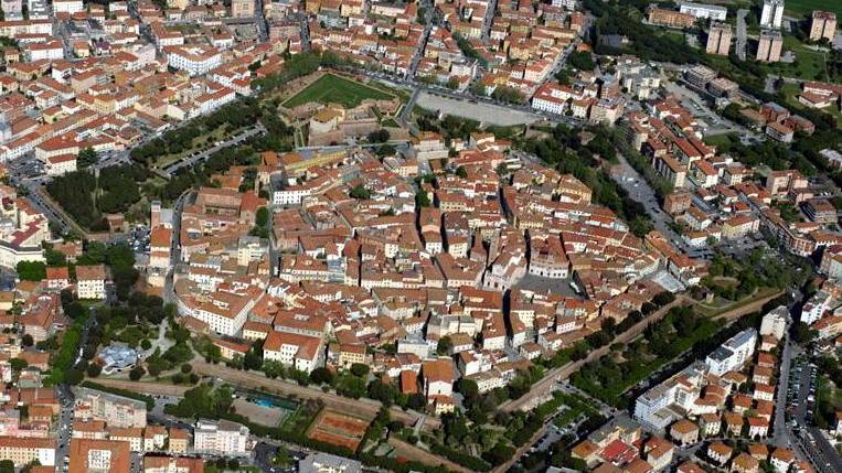 L'esagono delle mura di Grosseto