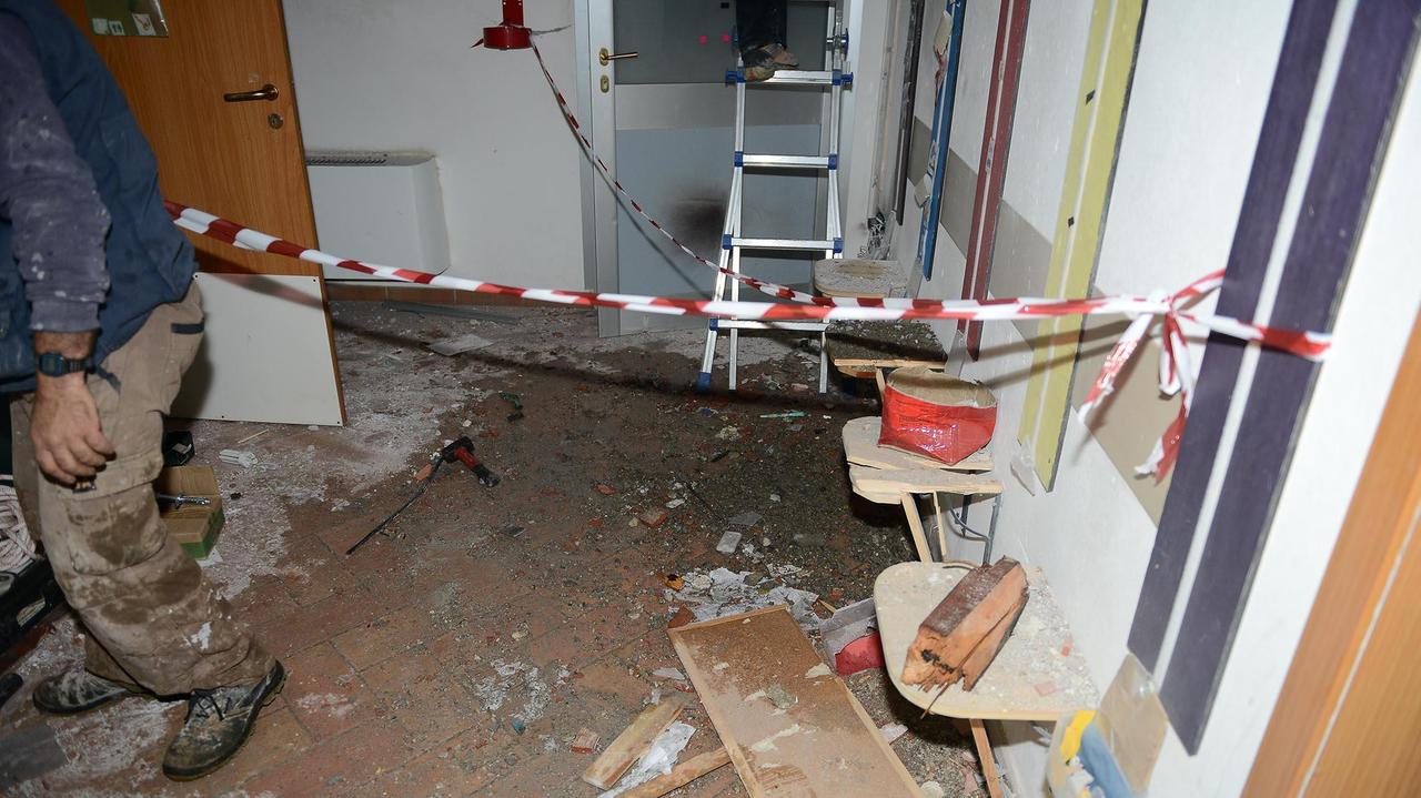 I danni alla Casa di Ventignano (foto d'archivio)