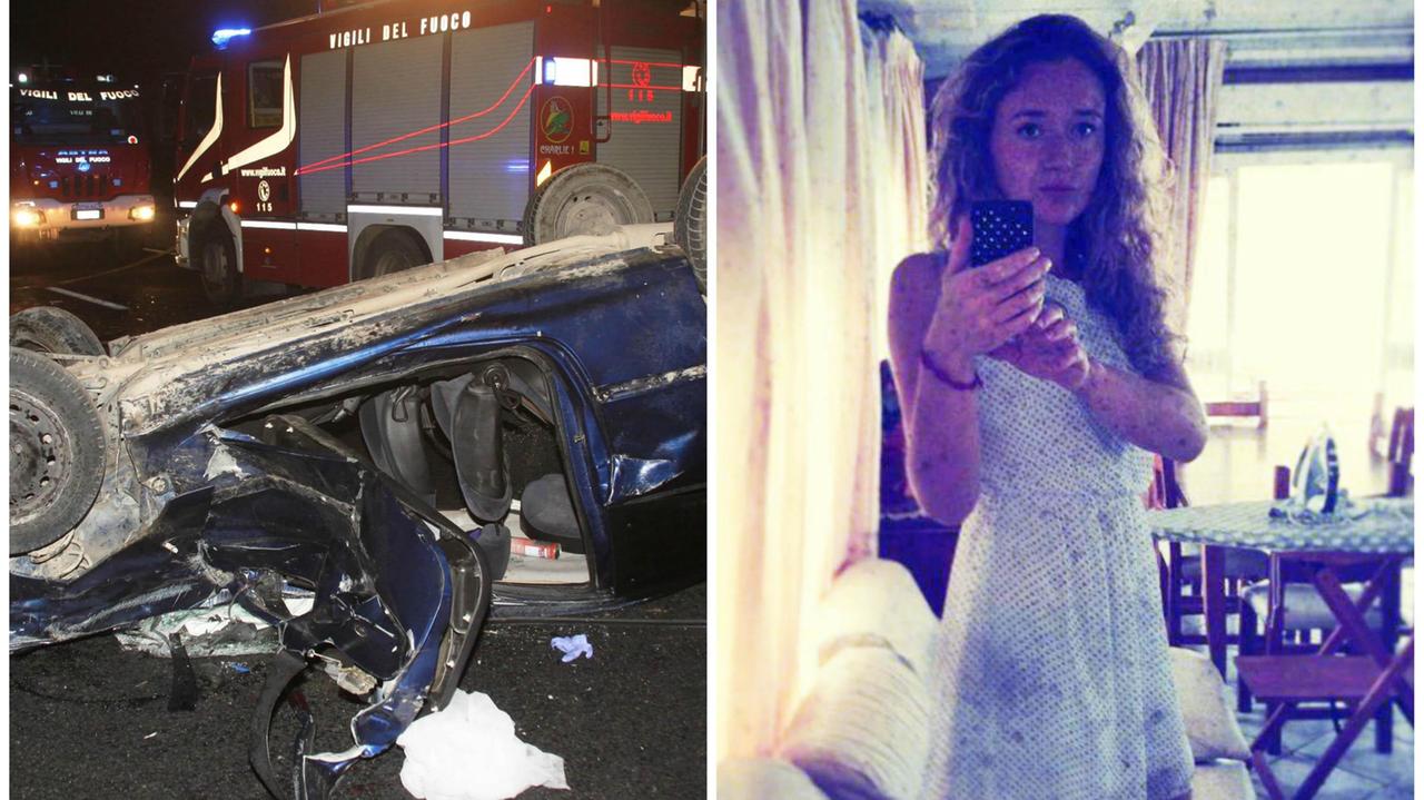 L'auto ribaltata sulla superstrada e la ragazza rimasta gravemente ferita