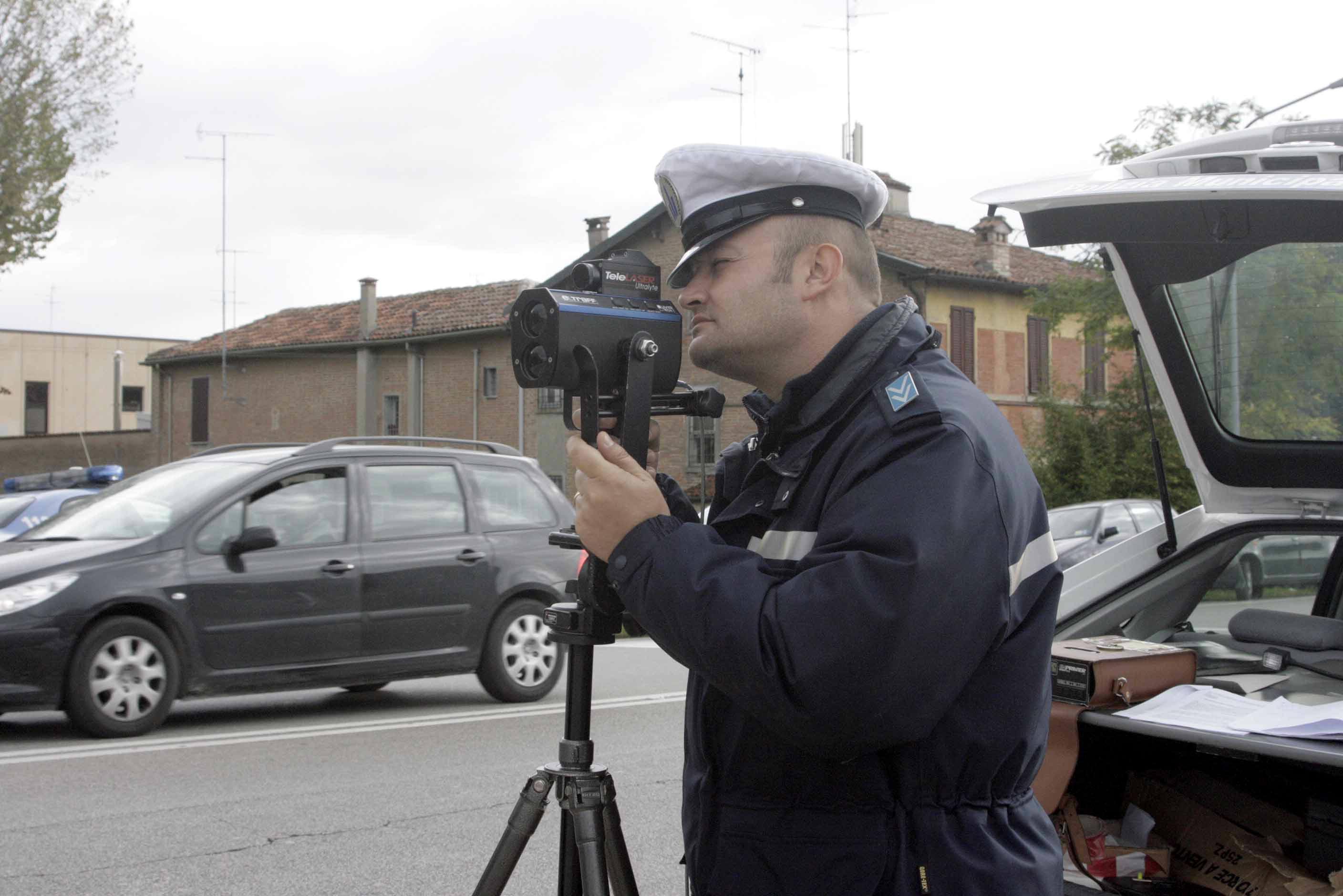 Una postazione di telelaser