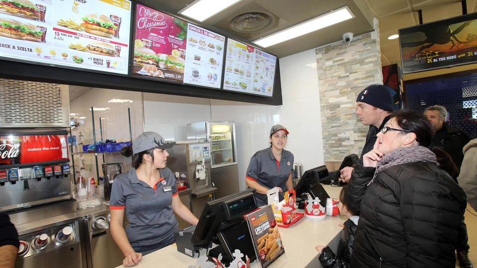 Una partenza col bòtto per Burger King